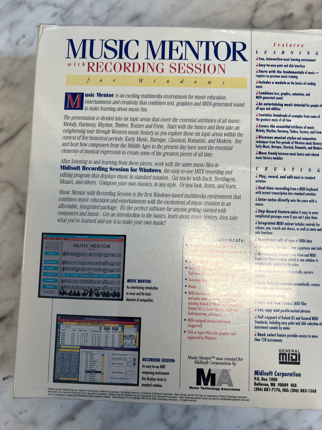 Music Mentor Big Box PC Floppy Disk NEW SEALED PC73024