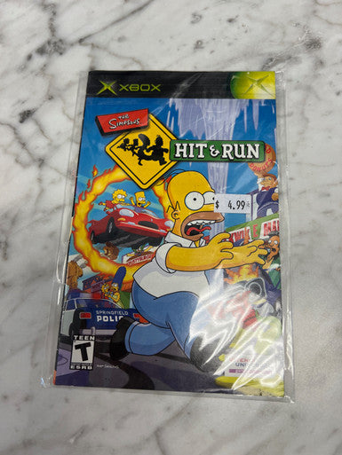 The Simpsons Hit & Run Xbox Manual Only