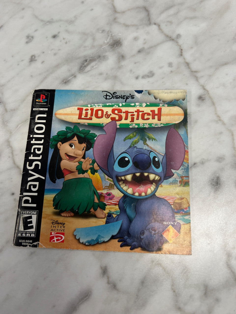 Disney's Lilo & Stitch PS1 Playstation Manual Only