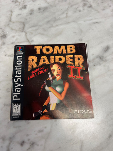 Tomb Raider II 2 Playstation Manual Only