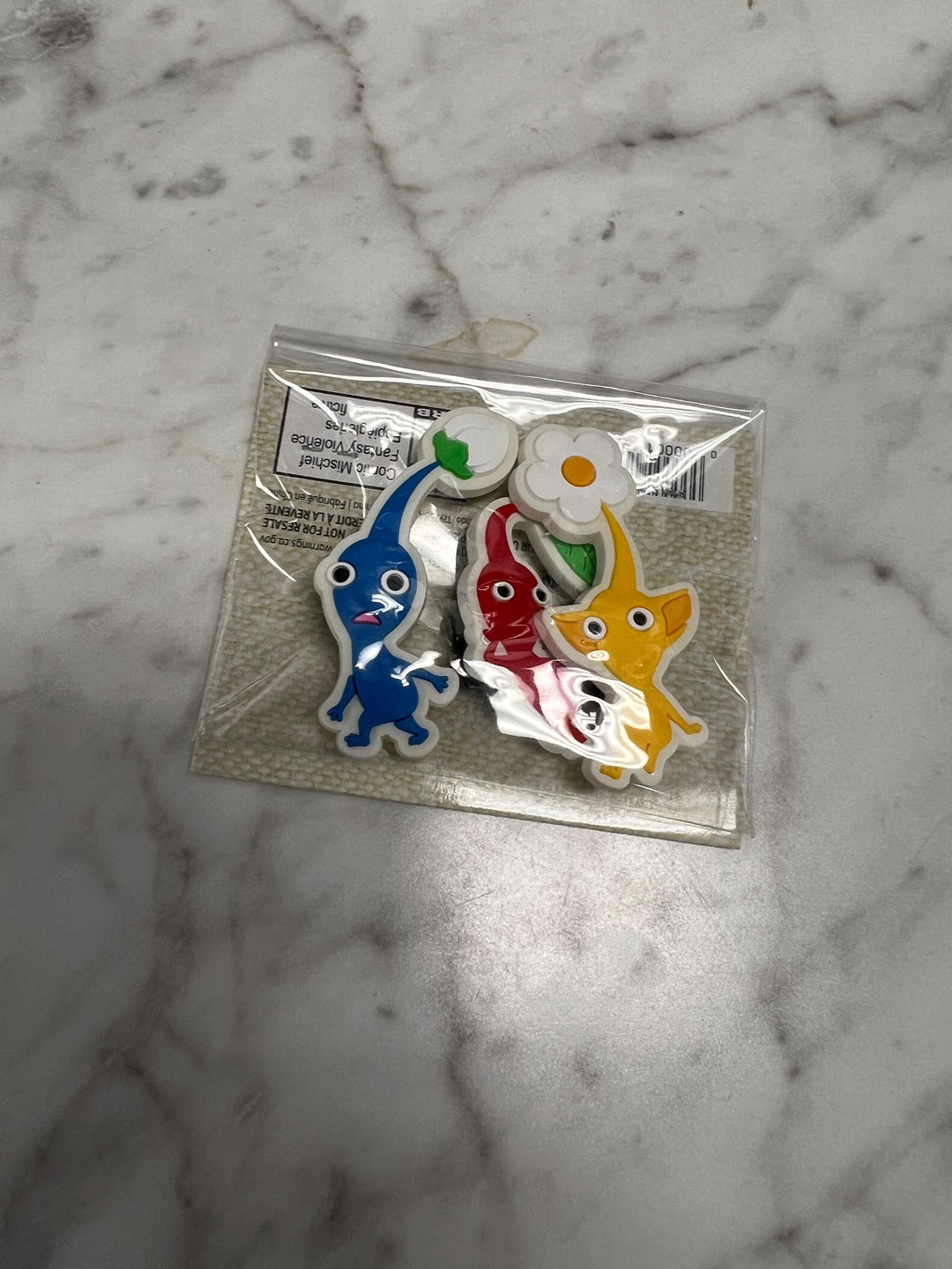 Pikmin 4 Shoe 3 Charm Set Brand New Sealed My Nintendo Switch Rewards Pins P12825