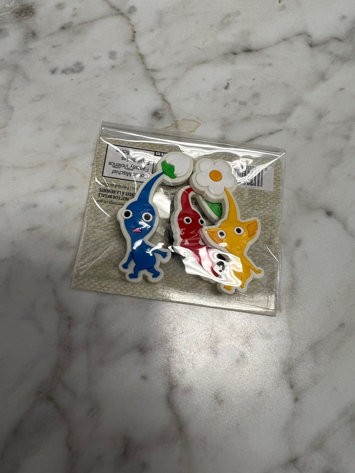 Pikmin 4 Shoe 3 Charm Set Brand New Sealed My Nintendo Switch Rewards Pins P12825