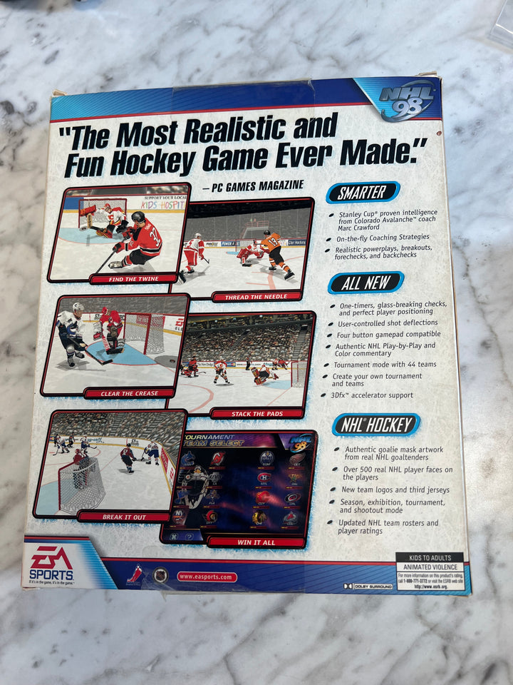NHL 98 PC CD-ROM BIG BOX PC73024