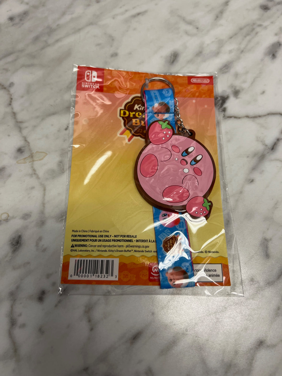 Kirby's Dream Buffet Keychain Nintendo Switch My Nintendo Rewards Brand New P12825