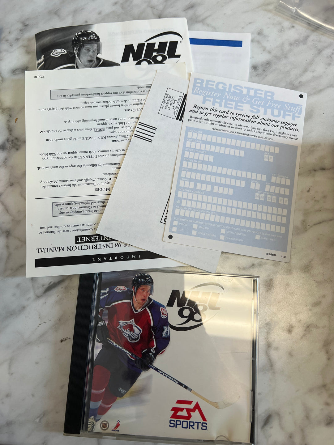 NHL 98 PC CD-ROM BIG BOX PC73024