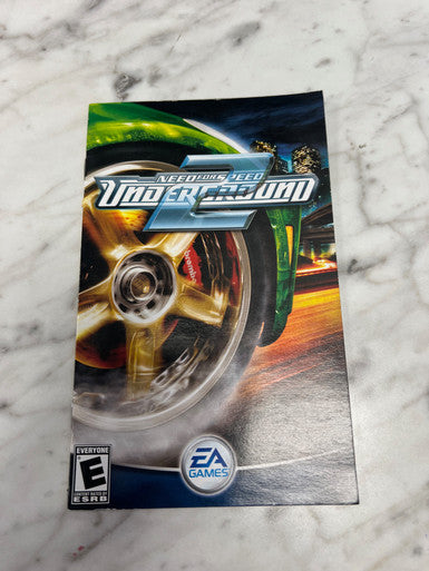 Need for Speed Underground 2 Playstation 2 PS2 Manual only