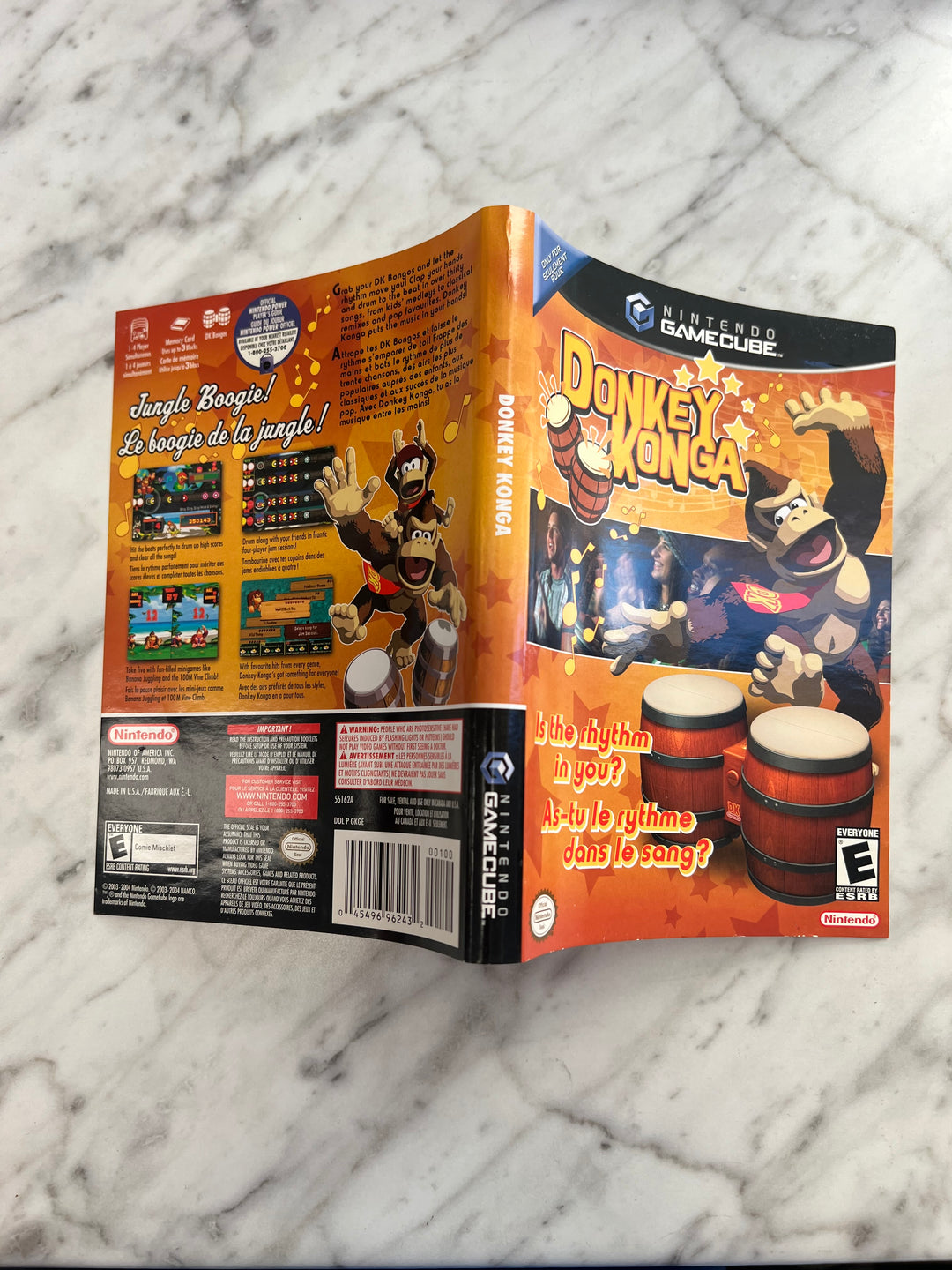 Donkey Konga for Nintendo Gamecube Case Art ONLY    AO101024