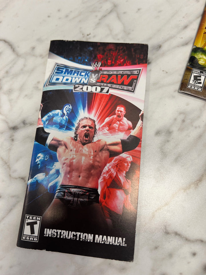 WWE Smackdown vs Raw 2007 PSP Manual only