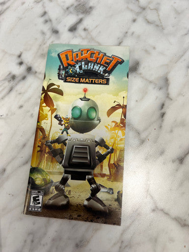 Ratchet & Clank Size Matters PSP Manual Only