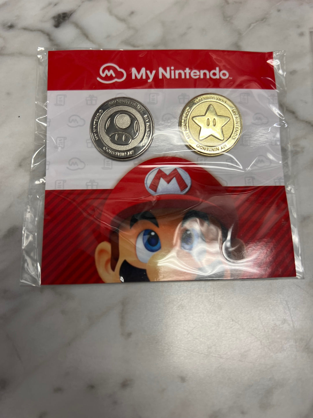 Super Mario Gold & Platinum Coin Pins - My Nintendo Rewards P12825