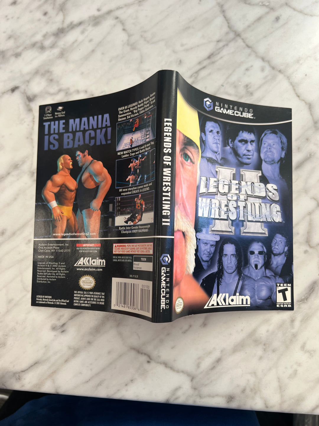 Legends of Wrestling II for Nintendo Gamecube Case Art ONLY    AO101024