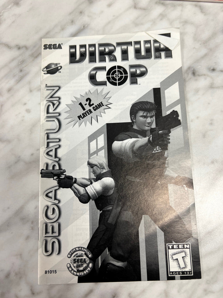 Virtua Cop Sega Saturn Manual Only