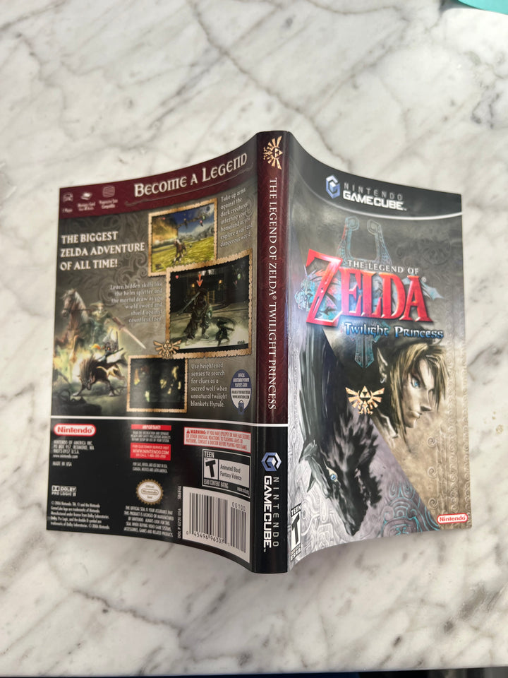 The Legend of Zelda Twilight Princess for Nintendo Gamecube Case Art ONLY    AO101024