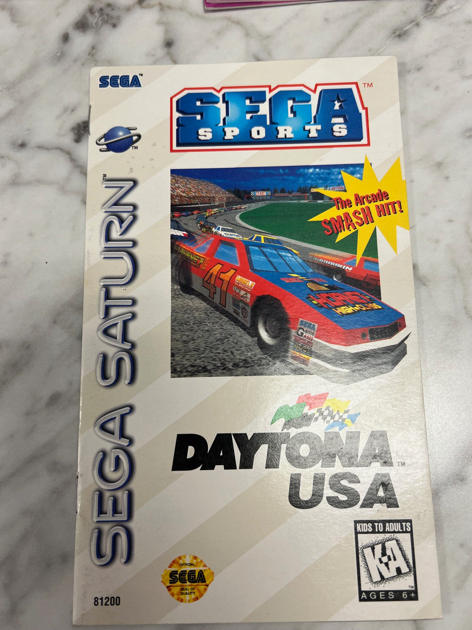 Daytona USA Sega Saturn Manual Only Color