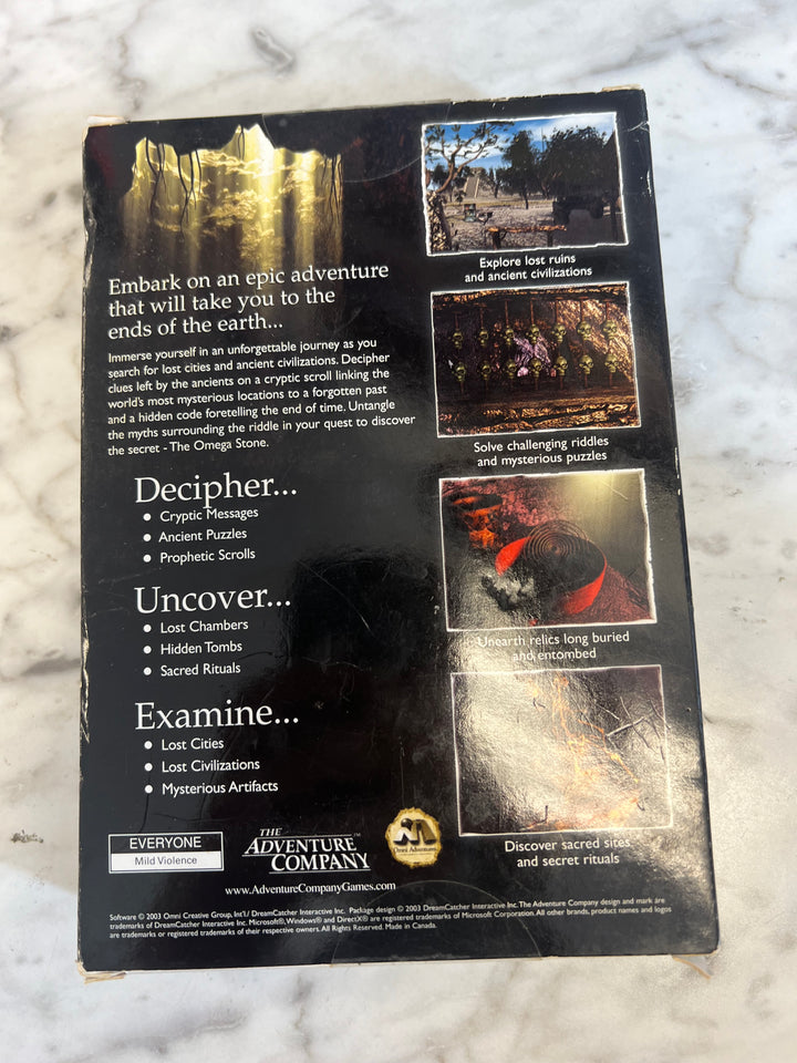 The Omega Stone Riddle of the Sphinx 2 PC CD-ROM PC73024
