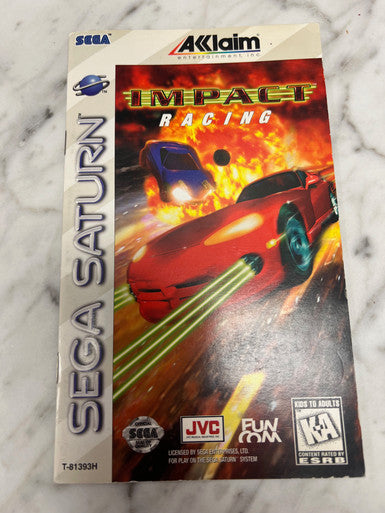 Impact Racing Sega Saturn Manual Only