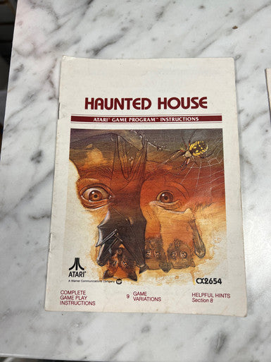 Haunted House Atari 2600 Manual Only