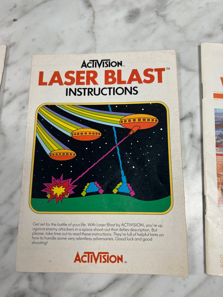 Laser Blast Atari 2600 Manual Only