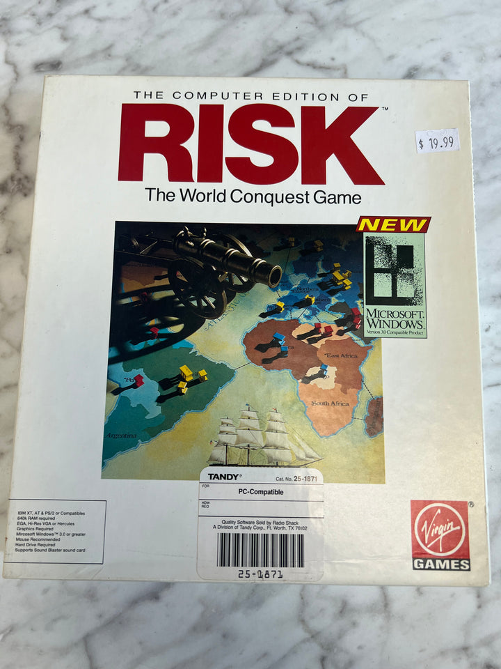 The Computer Edition of Risk IBM Tandy Floppy Disk PC  PC73024