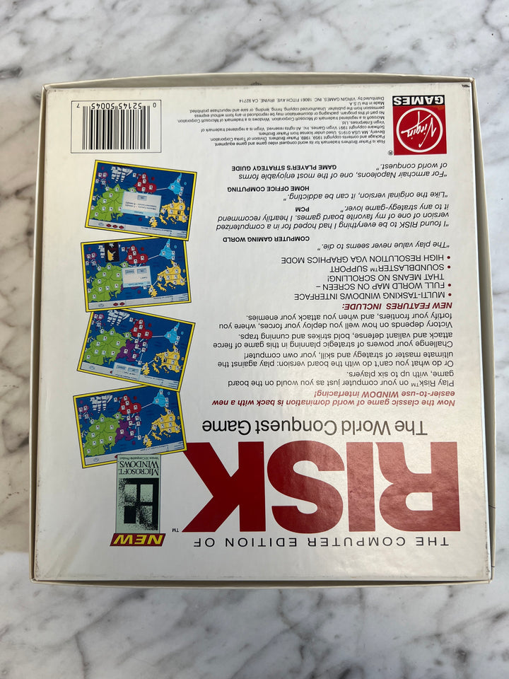The Computer Edition of Risk IBM Tandy Floppy Disk PC  PC73024