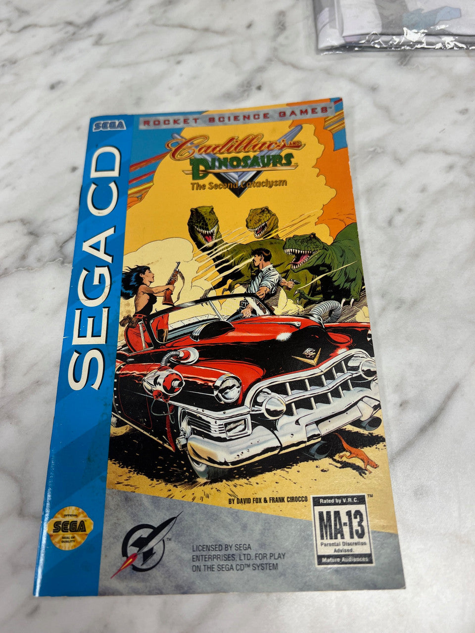 Cadillacs and Dinosaurs Sega CD Manual Only