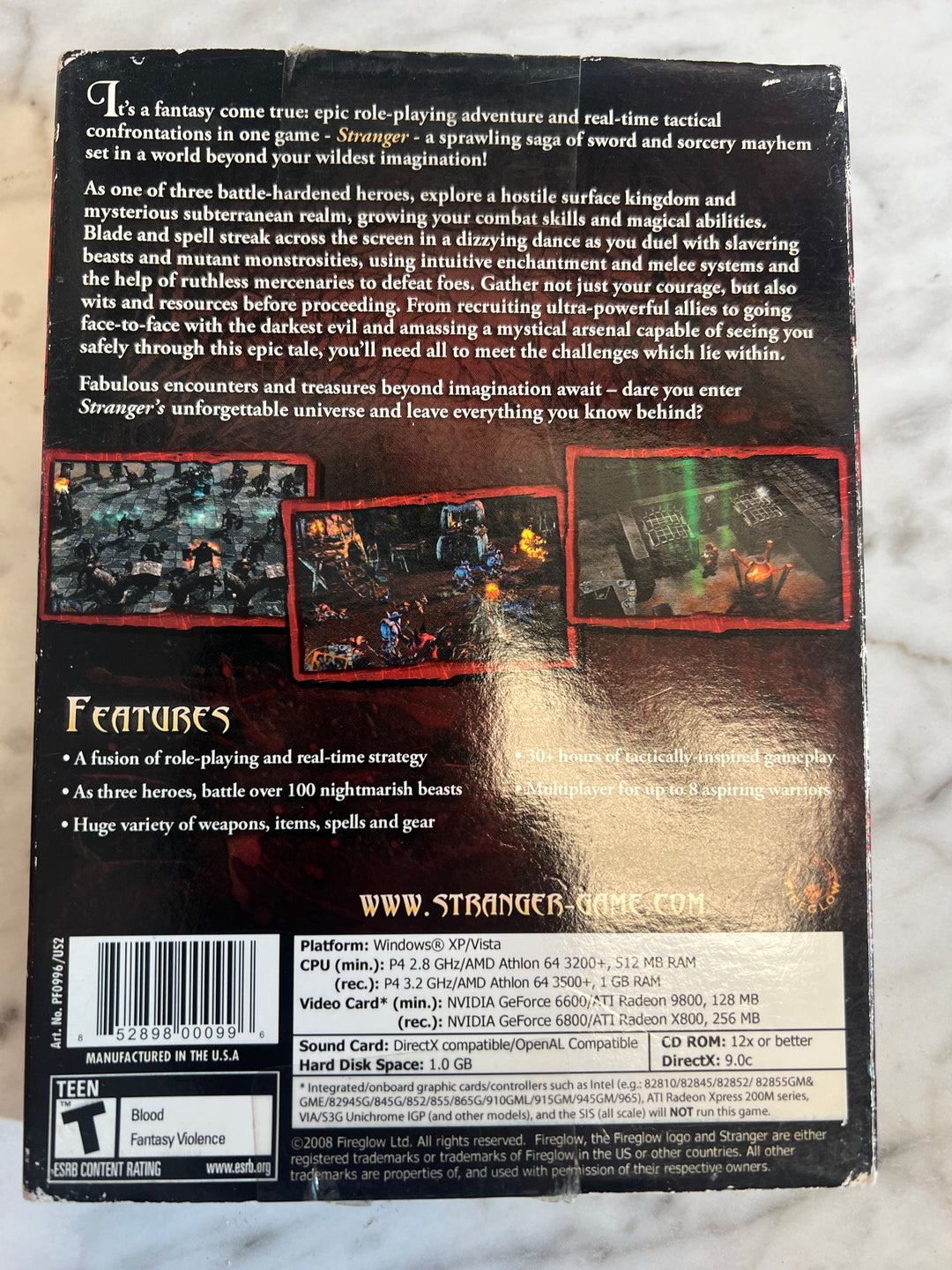 Stranger PC CD-ROM Game in Box  PC73024