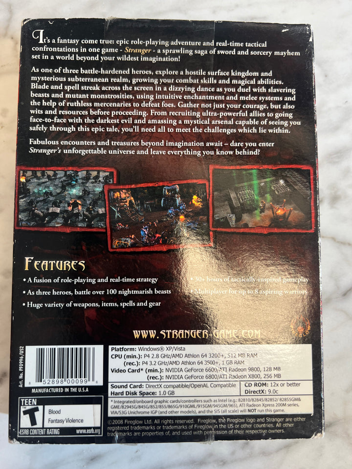 Stranger PC CD-ROM Game in Box  PC73024