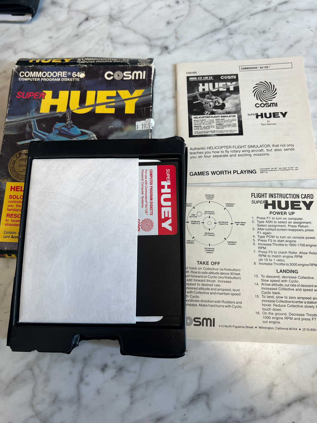 Super Huey for Commodore 64 In Box  PC73024