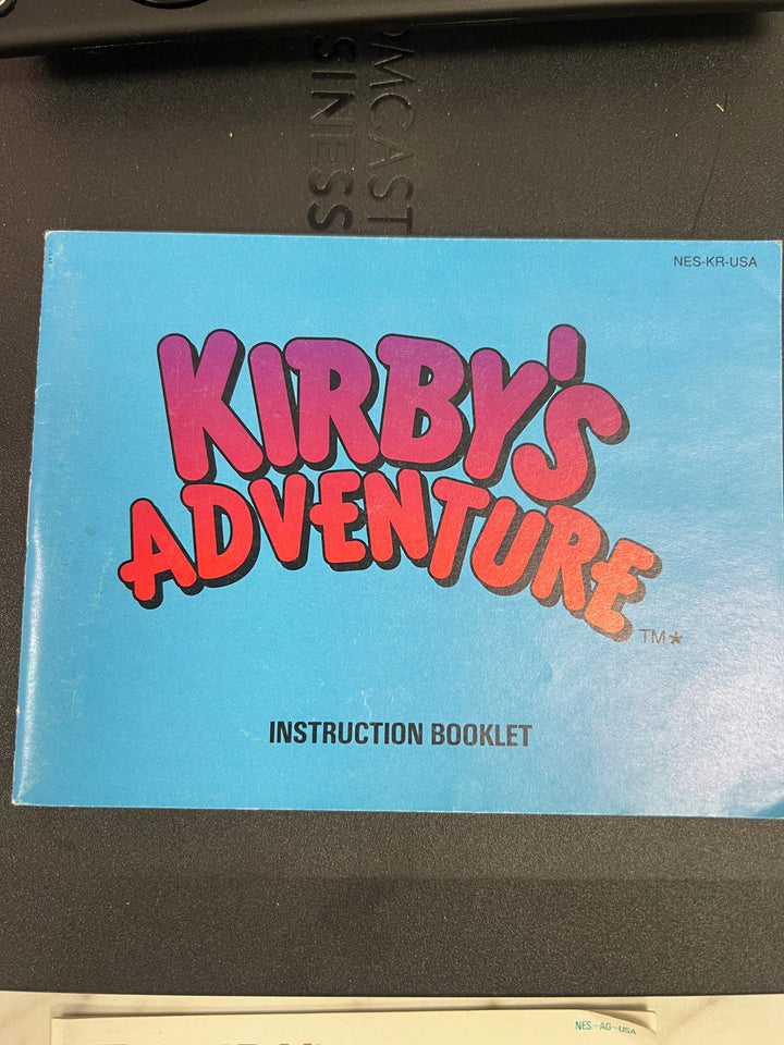 Kirby's Adventure NES Nintendo Manual Only