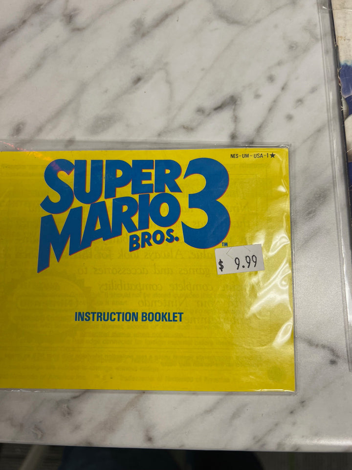Super Mario Bros 3 NES Nintendo Manual only