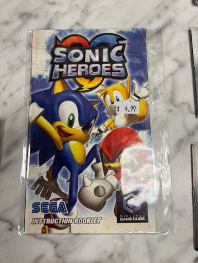 Sonic Heroes Nintendo Gamecube Manual Only