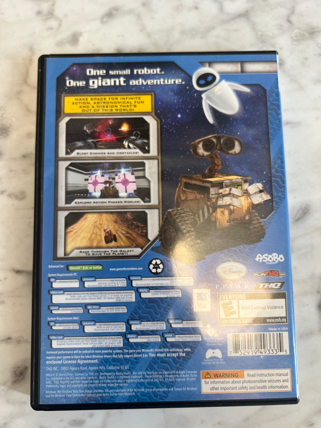 Disney Pixar Wall-E PC DVD-ROM Game PC73024