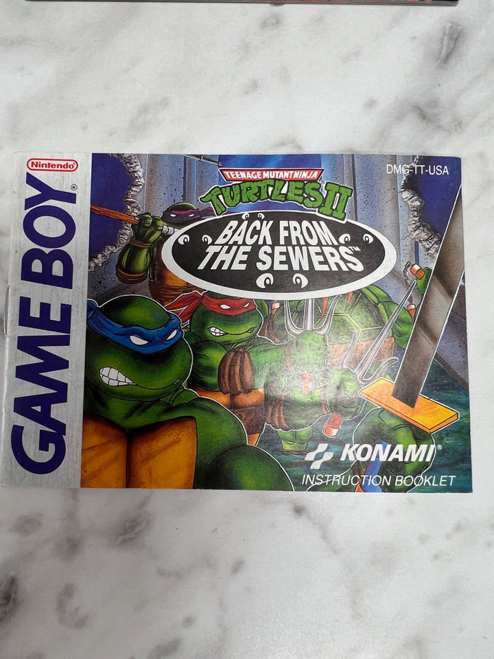 Teenage Mutant Ninja Turtles II Back from the Sewers Game Boy Manual only