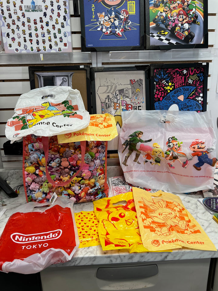 Bag full of bags -Nintendo Tokyo, Pokemon Center Mario Zelda Splatoon  P12825