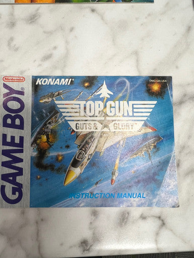 Top Gun Guts & Glory Game Boy Manual only