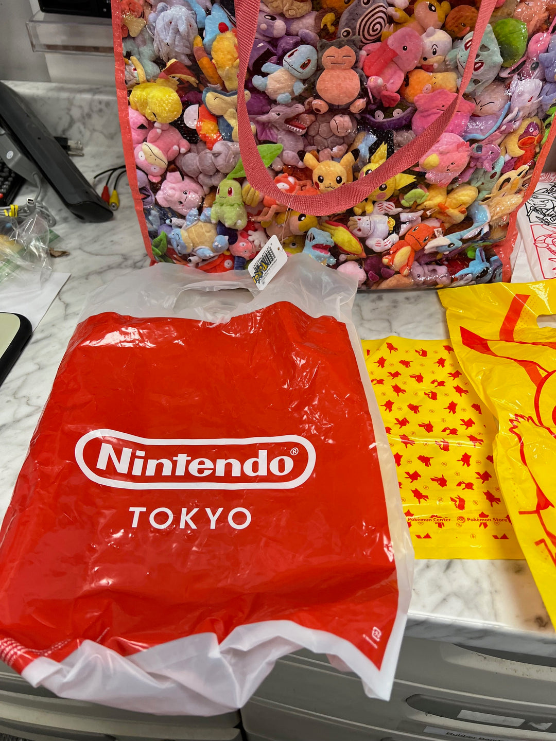 Bag full of bags -Nintendo Tokyo, Pokemon Center Mario Zelda Splatoon  P12825