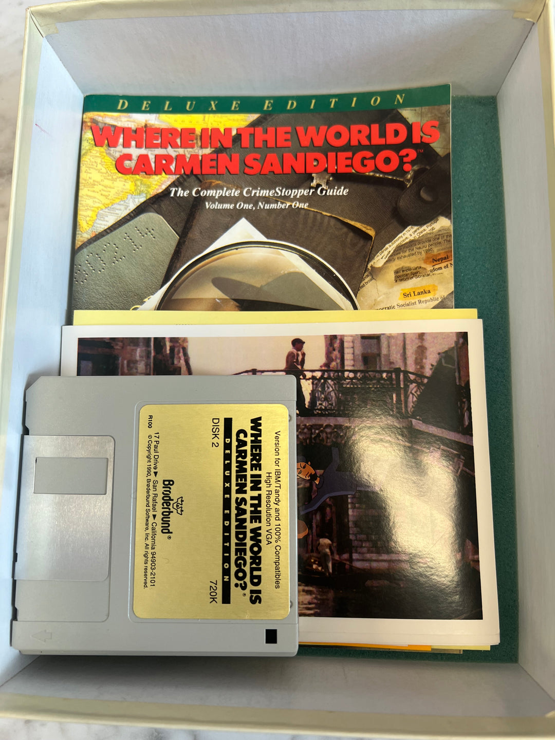 Where in the World is Carmen Sandiego? Deluxe Edition Big Box PC Floppy Disk Game PC73024