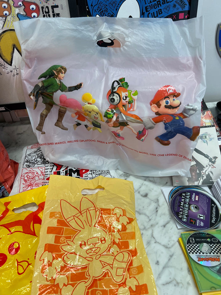 Bag full of bags -Nintendo Tokyo, Pokemon Center Mario Zelda Splatoon  P12825