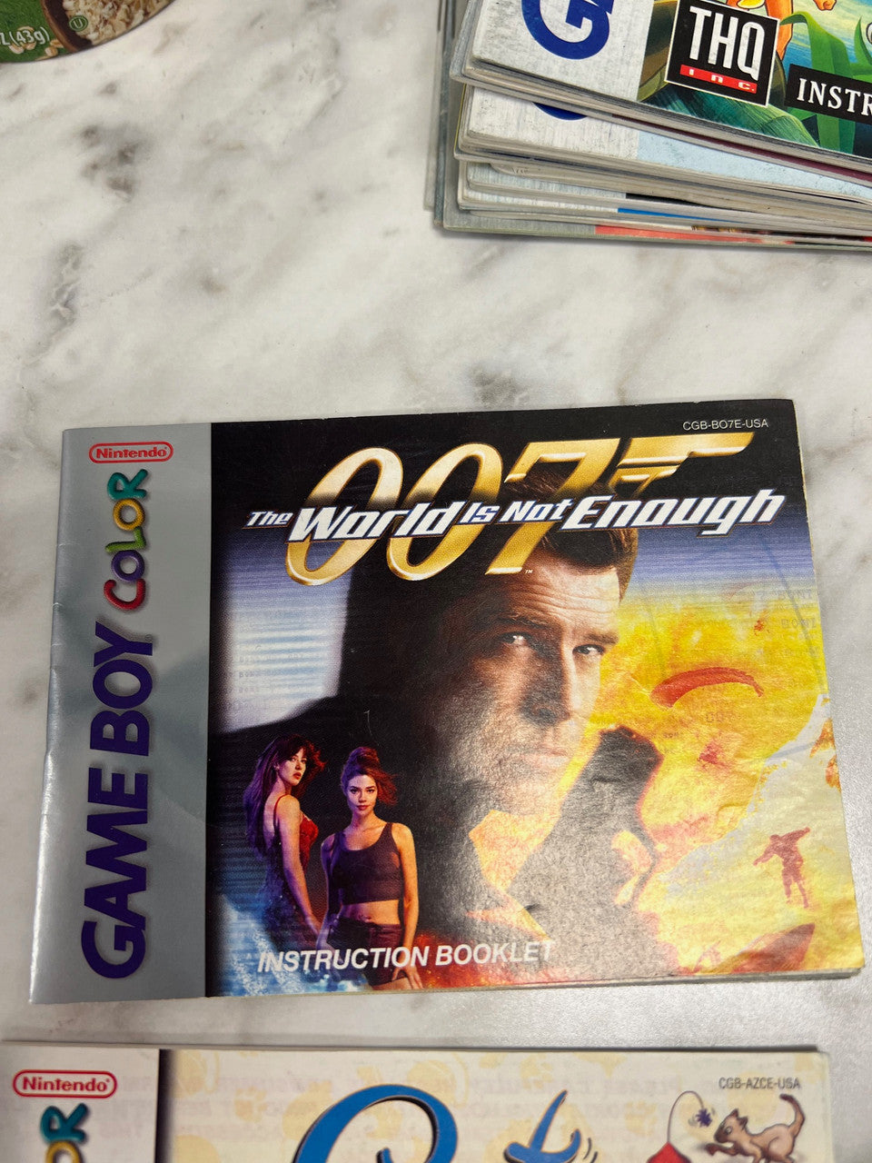 007 The World is Not Enough Game Boy Color Manual Only