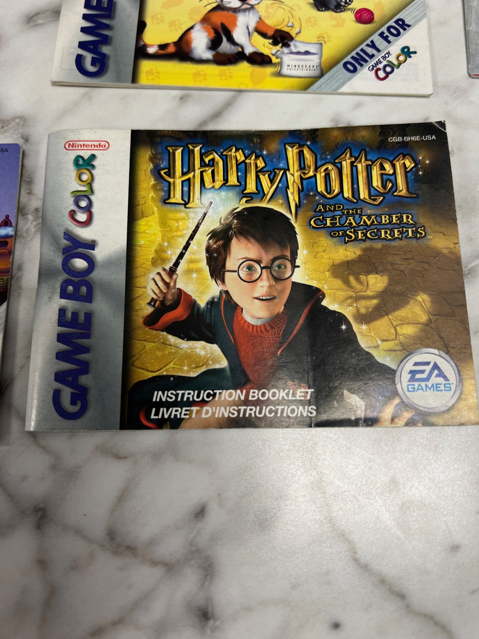 Harry Potter and the Chamber of Secrets Game Boy Color Manual Only