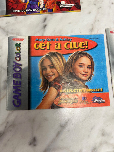 Mary-Kate & Ashley Get a Clue! Game Boy Color Manual only