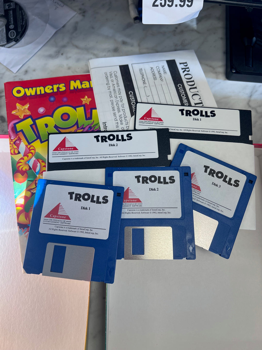 Trolls IBM PC Dual 3.5" and 5.25" Discs (maybe missing 1 5/14?)    PC11425
