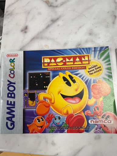 Pac-Man Special Color Edition Game Boy Manual Only