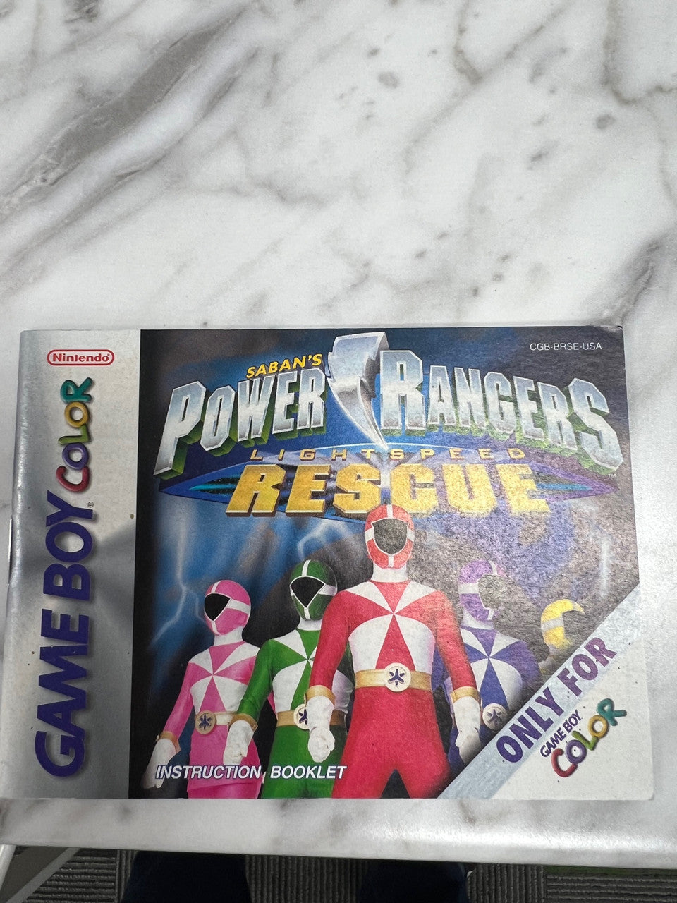 Power Rangers Lightspeed Rescue Game Boy Color Manual only – Core Gaming
