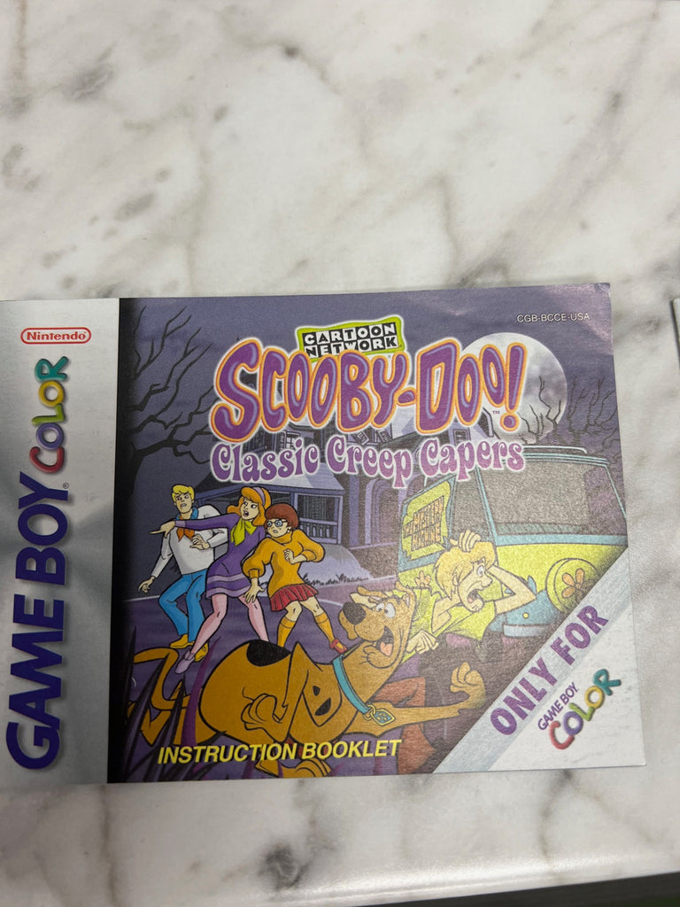 Scooby Doo Classic Creep high quality Capers for Nintendo Gameboy Color in box with book Pamp