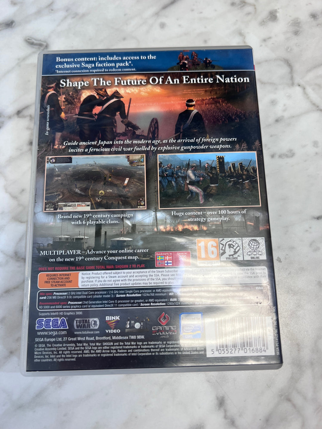 Total War Shogun 2 Fall of the Samurai PEGI version PC DVD-ROM    PC11425