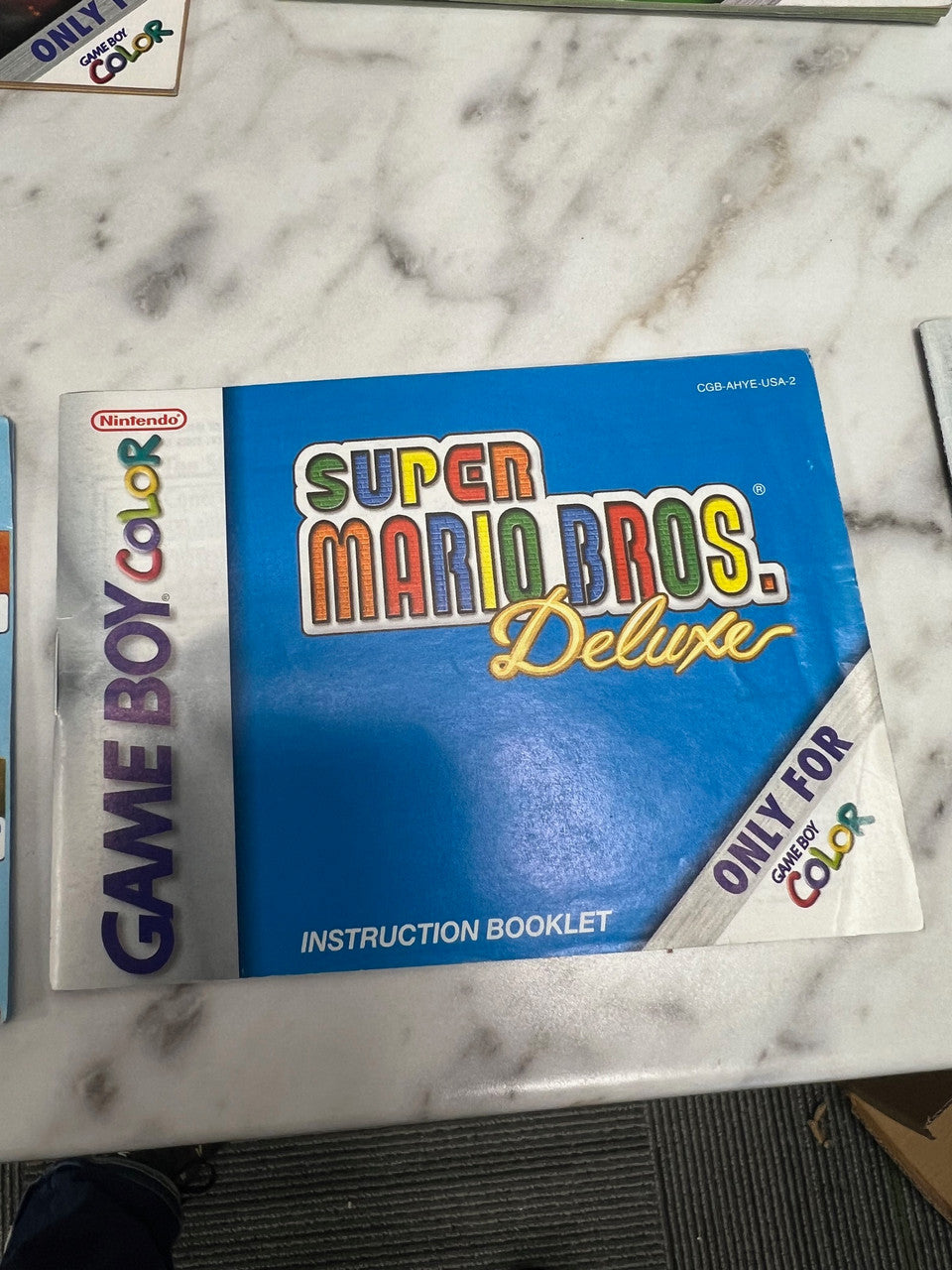 Super Mario Bros Deluxe Game Boy Color Manual only