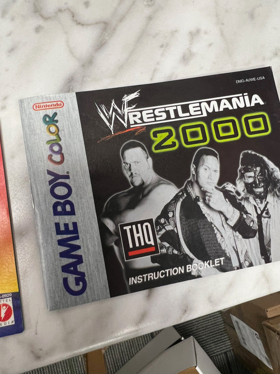 Wrestlemania 2000 Game Boy Color Manual Only