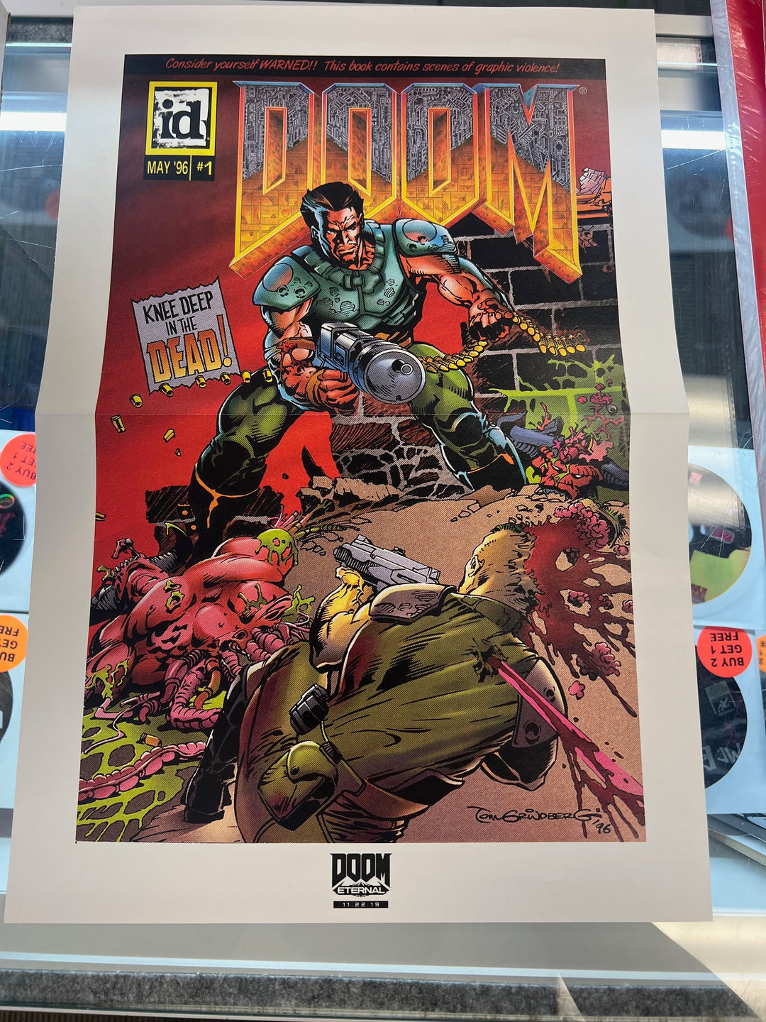 Doom Eternal Gamestop Promo Poster Knee Deep in the Dead iD Software P12925