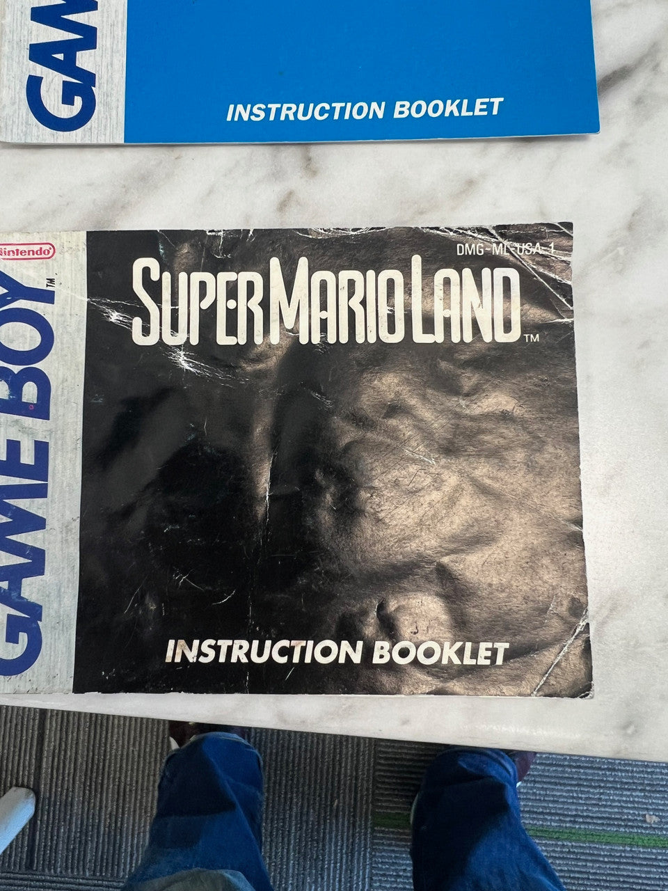 Super Mario Land Gameboy manual only slightly wrinkled